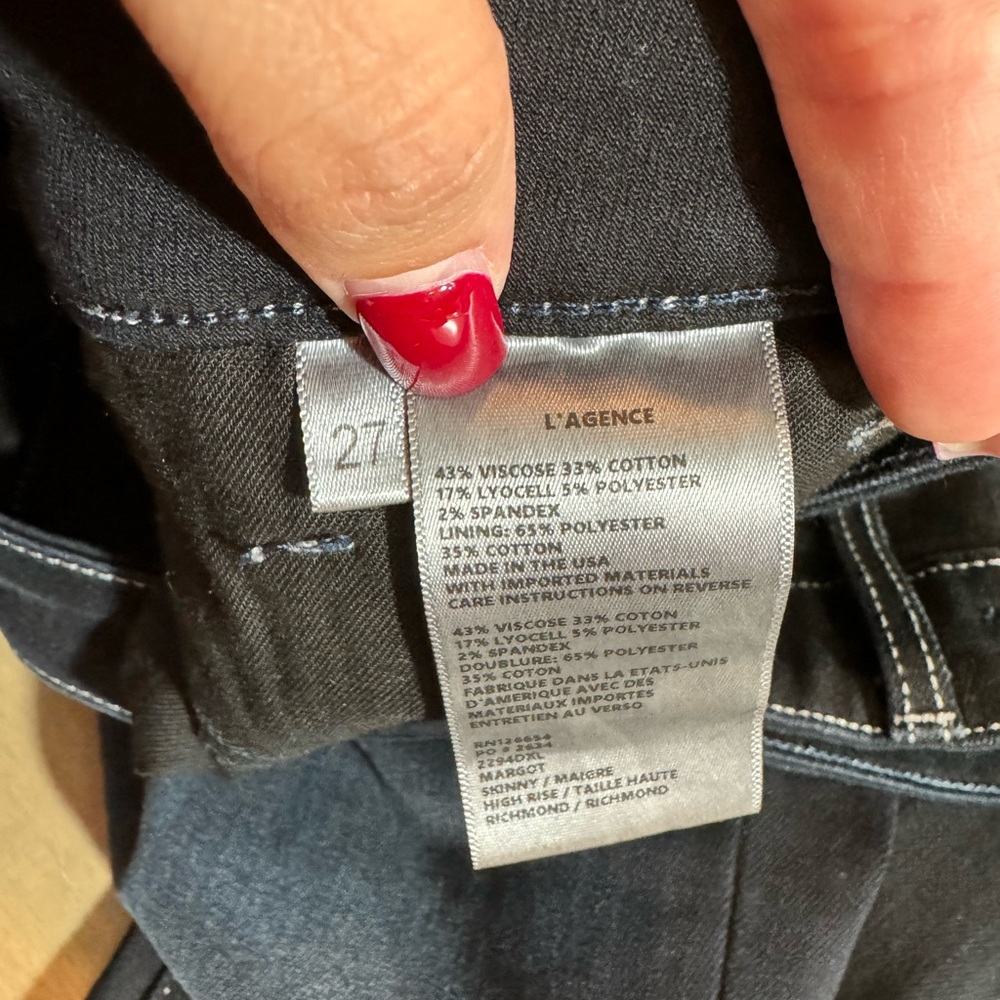 L’ agence  Dark Blue Women's Jeans - Picture 4 of 7